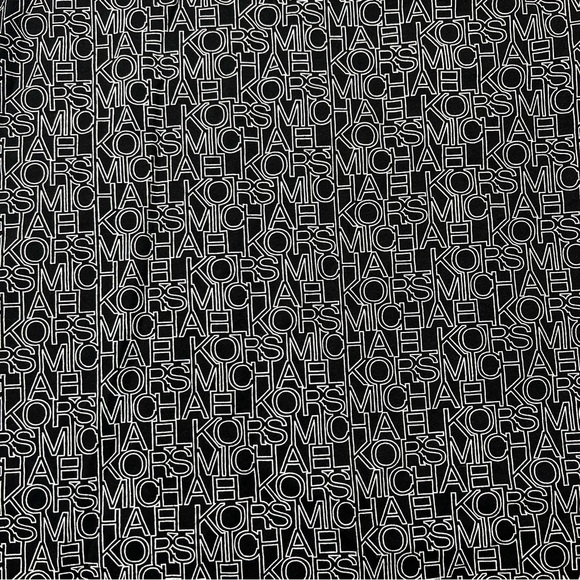 Michael Kors Spell Out Logo T-Shirt Dress in Black White Petite Medium - Picture 2 of 5